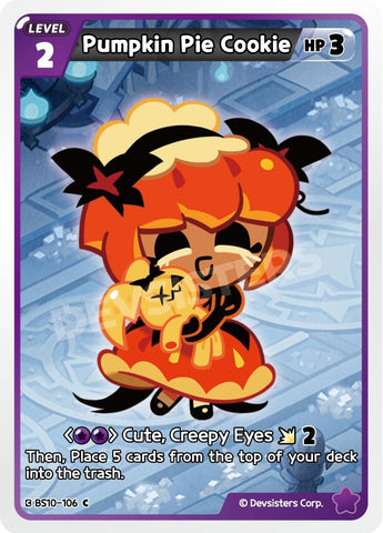 Image for Pumpkin Pie Cookie (BS10-106) (BS10-BS11) - CookieRun: Braverse TCG