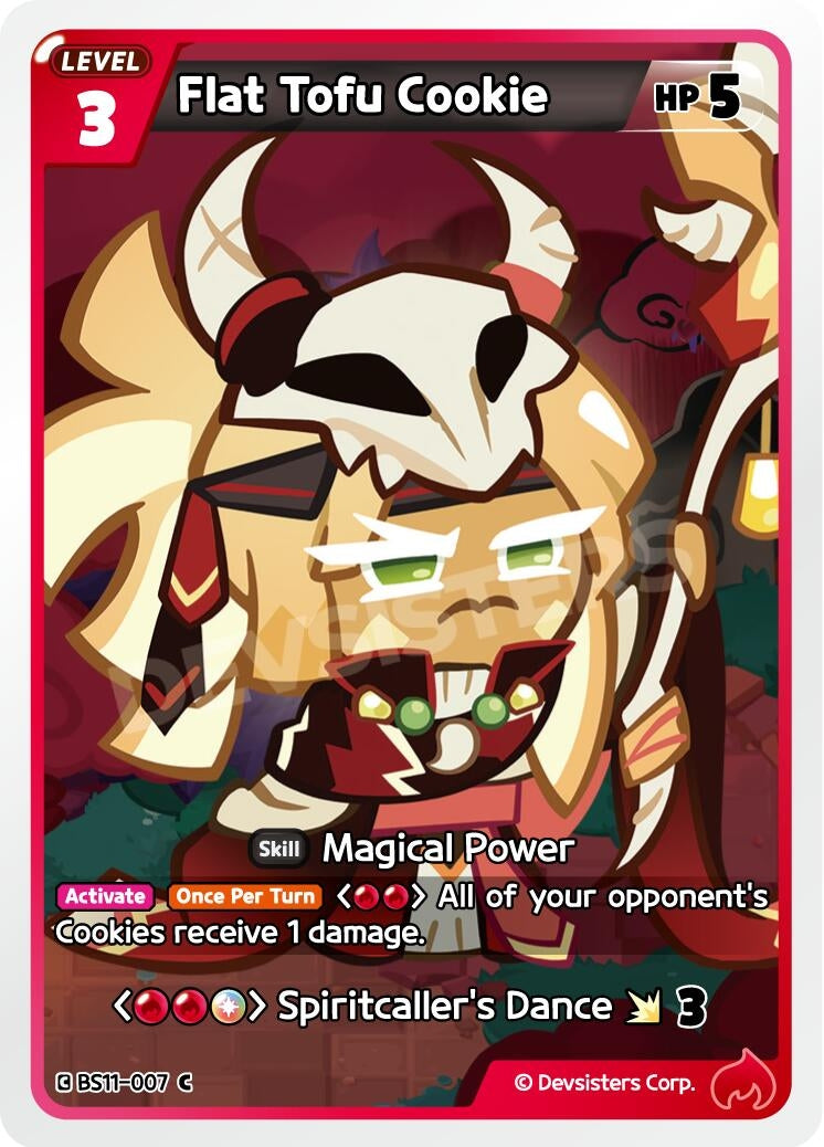 Image for Flat Tofu Cookie (BS11-007) (BS10-BS11) - CookieRun: Braverse TCG