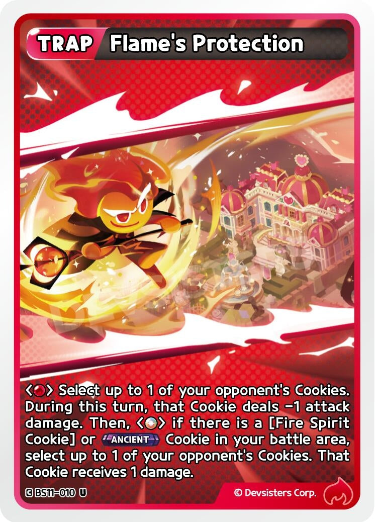 Image for Flame's Protection (BS11-010) (BS10-BS11) - CookieRun: Braverse TCG