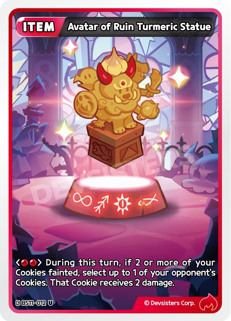 Image for Avatar of Ruin Turmeric Statue (BS11-012) (BS10-BS11) - CookieRun: Braverse TCG