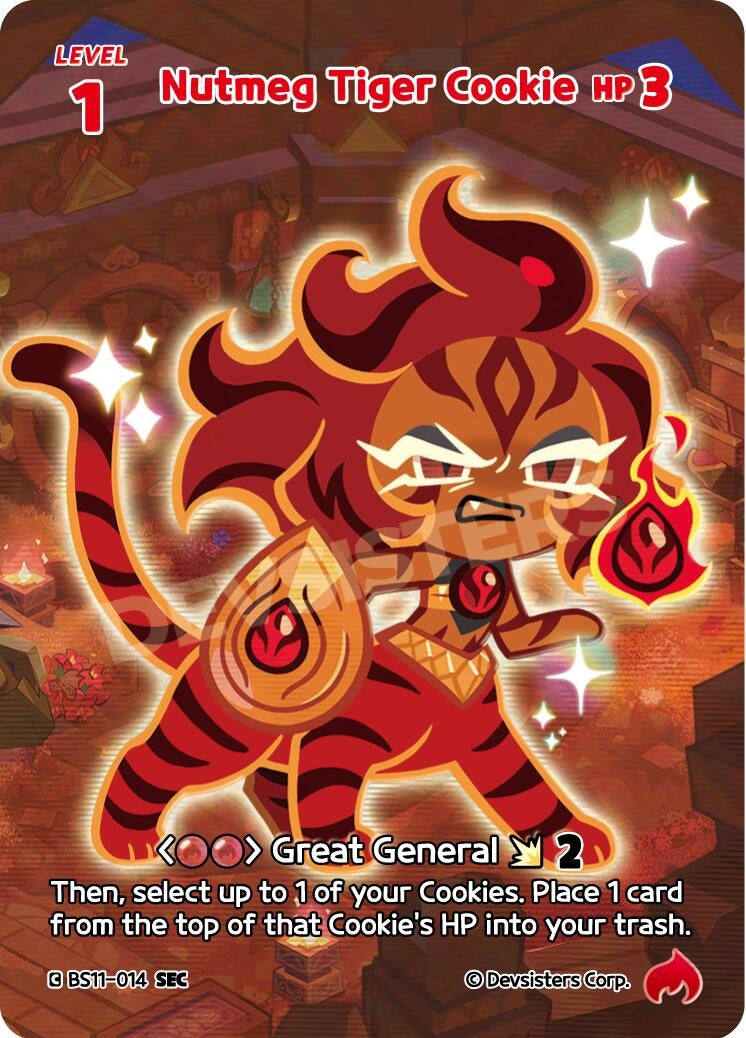 Image for Nutmeg Tiger Cookie (SEC) (BS11-014) (BS10-BS11) - CookieRun: Braverse TCG