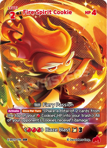 Image for Fire Spirit Cookie (SSR) (BS11-016) (BS10-BS11) - CookieRun: Braverse TCG