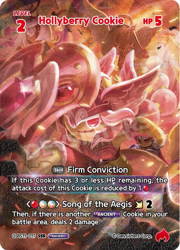 Image for Hollyberry Cookie (017) (SSR) (BS11-017) (BS10-BS11) - CookieRun: Braverse TCG