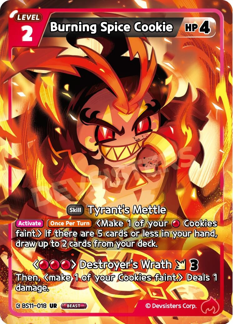 Image for Burning Spice Cookie (BS11-018) (BS10-BS11) - CookieRun: Braverse TCG