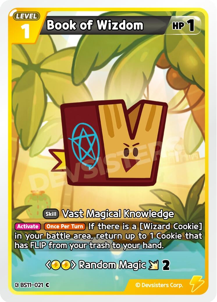 Image for Book of Wizdom (BS11-021) (BS10-BS11) - CookieRun: Braverse TCG
