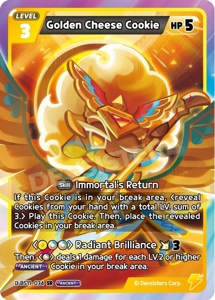 Image for Golden Cheese Cookie (BS11-034) (BS10-BS11) - CookieRun: Braverse TCG