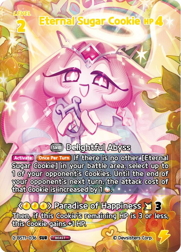 Image for Eternal Sugar Cookie (036) (SUR) (BS11-036) (BS10-BS11) - CookieRun: Braverse TCG
