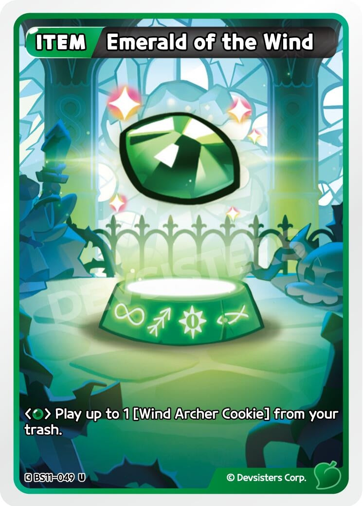 Image for Emerald of the Wind (BS11-049) (BS10-BS11) - CookieRun: Braverse TCG
