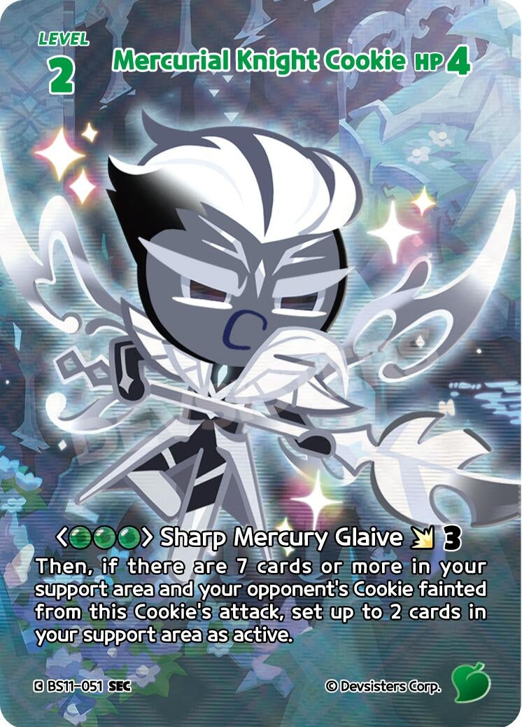 Image for Mercurial Knight Cookie (051) (SEC) (BS11-051) (BS10-BS11) - CookieRun: Braverse TCG
