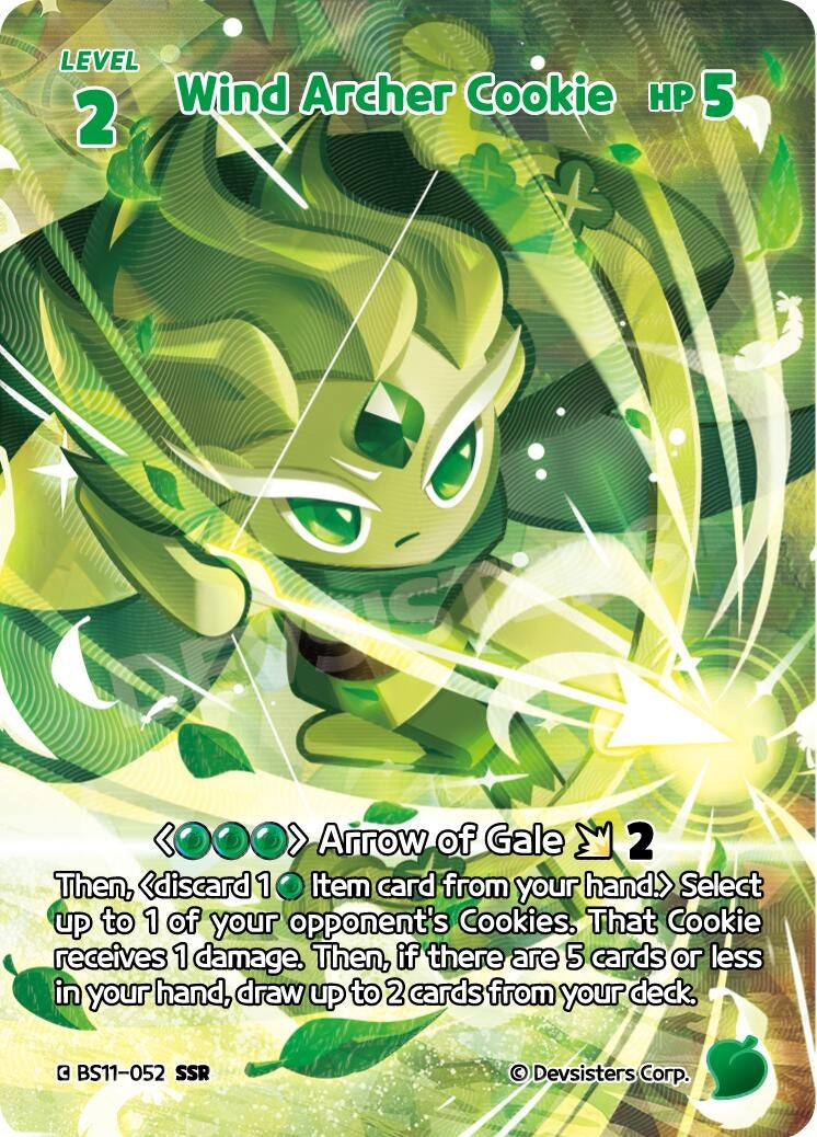 Image for Wind Archer Cookie (SSR) (BS11-052) (BS10-BS11) - CookieRun: Braverse TCG