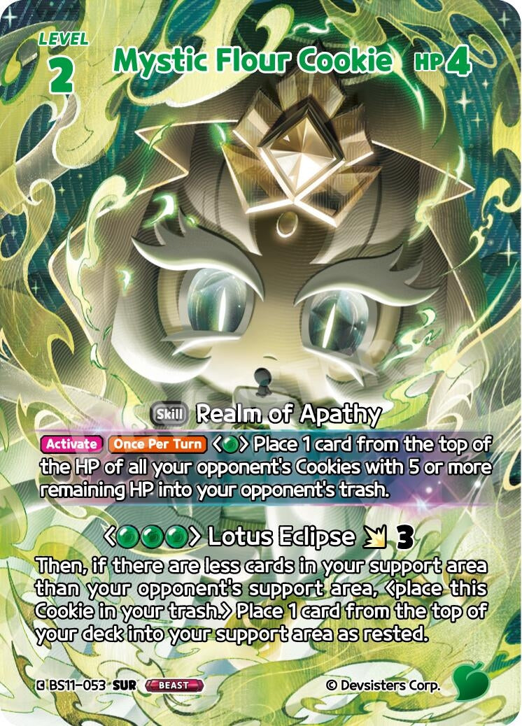 Image for Mystic Flour Cookie (SUR) (BS11-053) (BS10-BS11) - CookieRun: Braverse TCG