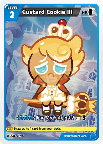 Image for Custard Cookie III (057) (BS11-057) (BS10-BS11) - CookieRun: Braverse TCG