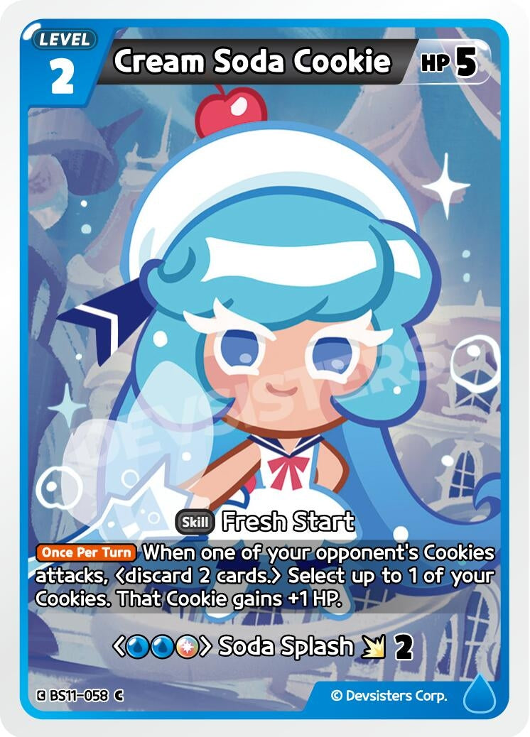 Image for Cream Soda Cookie (BS11-058) (BS10-BS11) - CookieRun: Braverse TCG