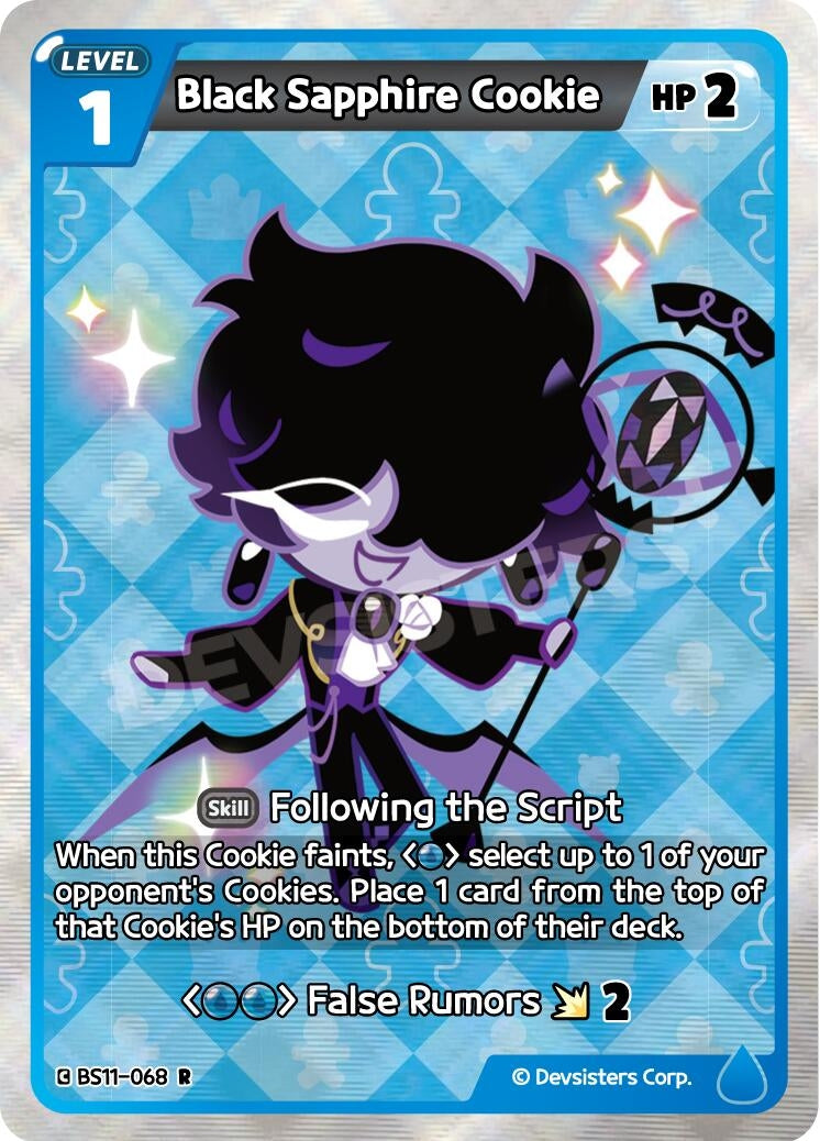 Image for Black Sapphire Cookie (BS11-068) (BS10-BS11) - CookieRun: Braverse TCG