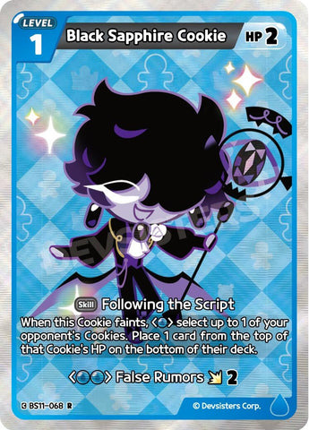 Image for Black Sapphire Cookie (BS11-068) (BS10-BS11) - CookieRun: Braverse TCG