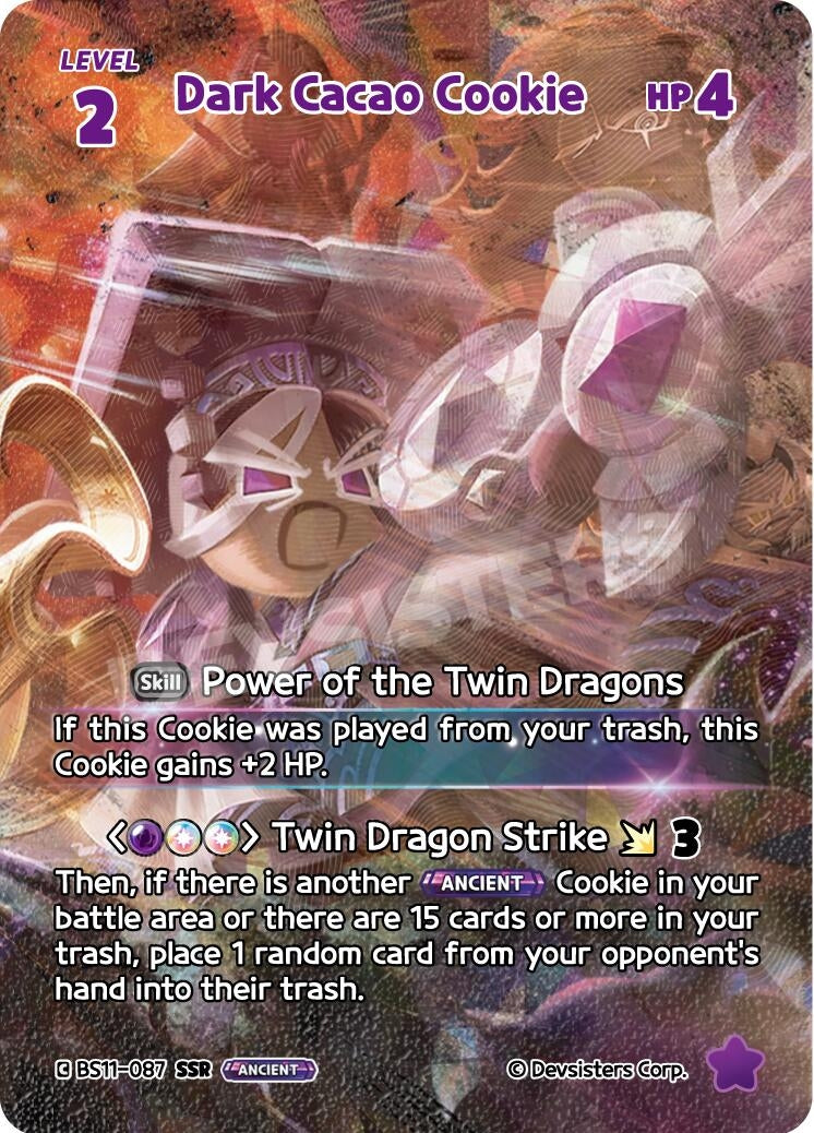 Image for Dark Cacao Cookie (SSR) (BS11-087) (BS10-BS11) - CookieRun: Braverse TCG