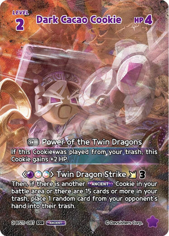 Image for Dark Cacao Cookie (SSR) (BS11-087) (BS10-BS11) - CookieRun: Braverse TCG