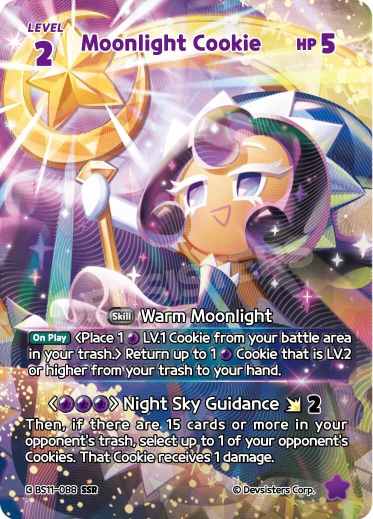 Image for Moonlight Cookie (SSR) (BS11-088) (BS10-BS11) - CookieRun: Braverse TCG