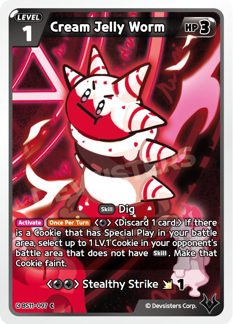 Image for Cream Jelly Worm (BS11-097) (BS10-BS11) - CookieRun: Braverse TCG
