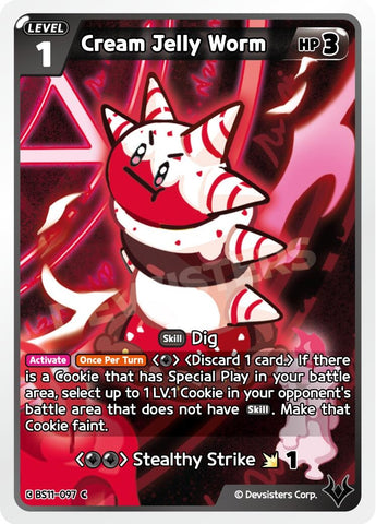 Image for Cream Jelly Worm (BS11-097) (BS10-BS11) - CookieRun: Braverse TCG