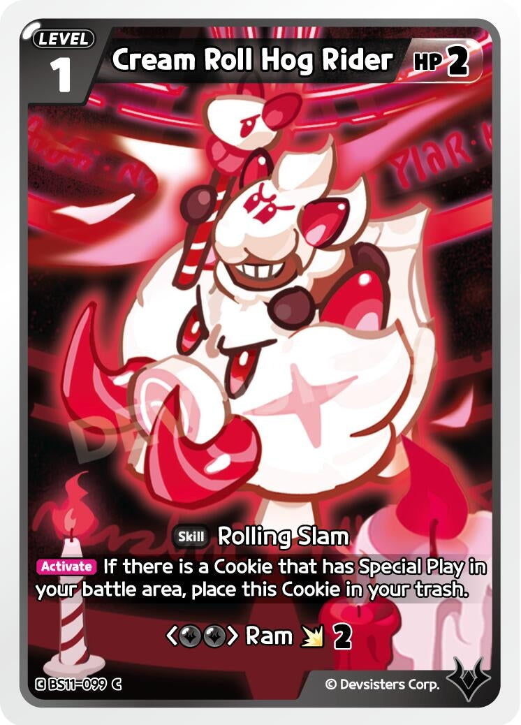 Image for Cream Roll Hog Rider (BS11-099) (BS10-BS11) - CookieRun: Braverse TCG