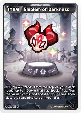Image for Emblem of Darkness (BS11-109) (BS10-BS11) - CookieRun: Braverse TCG
