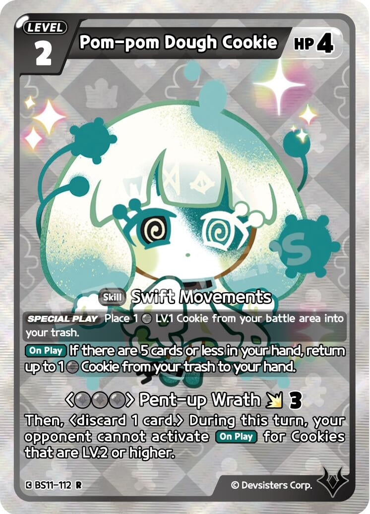Image for Pom-pom Dough Cookie (BS11-112) (BS10-BS11) - CookieRun: Braverse TCG