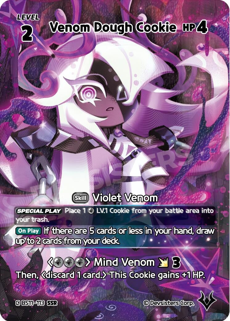 Image for Venom Dough Cookie (SSR) (BS11-113) (BS10-BS11) - CookieRun: Braverse TCG