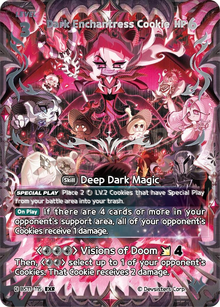 Image for Dark Enchantress Cookie (115) (EXR) (BS11-115) (BS10-BS11) - CookieRun: Braverse TCG