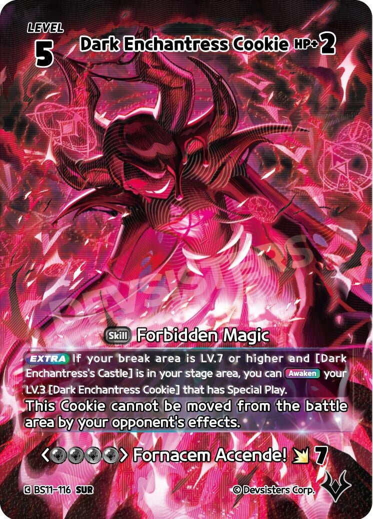 Image for Dark Enchantress Cookie (116) (SUR) (BS11-116) (BS10-BS11) - CookieRun: Braverse TCG