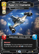 Mando's N-1 Starfighter - Faster than a Fathier (18) (18) [Ashes of the Empire Weekly Play Promos]