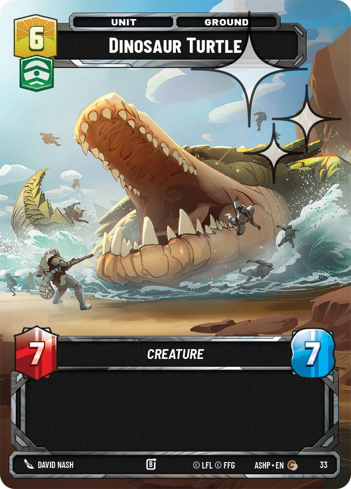 Dinosaur Turtle (33) (Foil) (33) [Ashes of the Empire Weekly Play Promos]