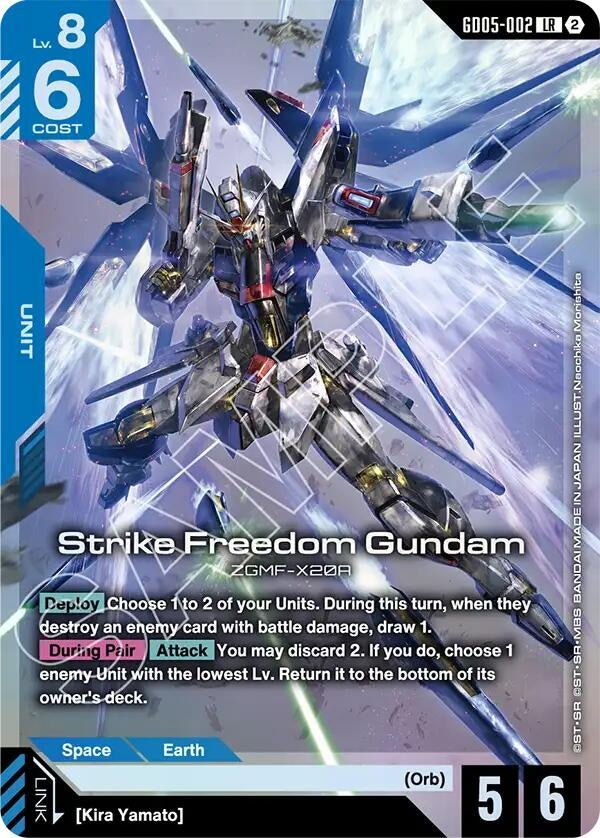 Image for Strike Freedom Gundam (GD05) - Gundam Card Game