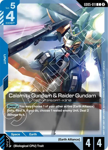 Image for Calamity Gundam & Raider Gundam (GD05) - Gundam Card Game