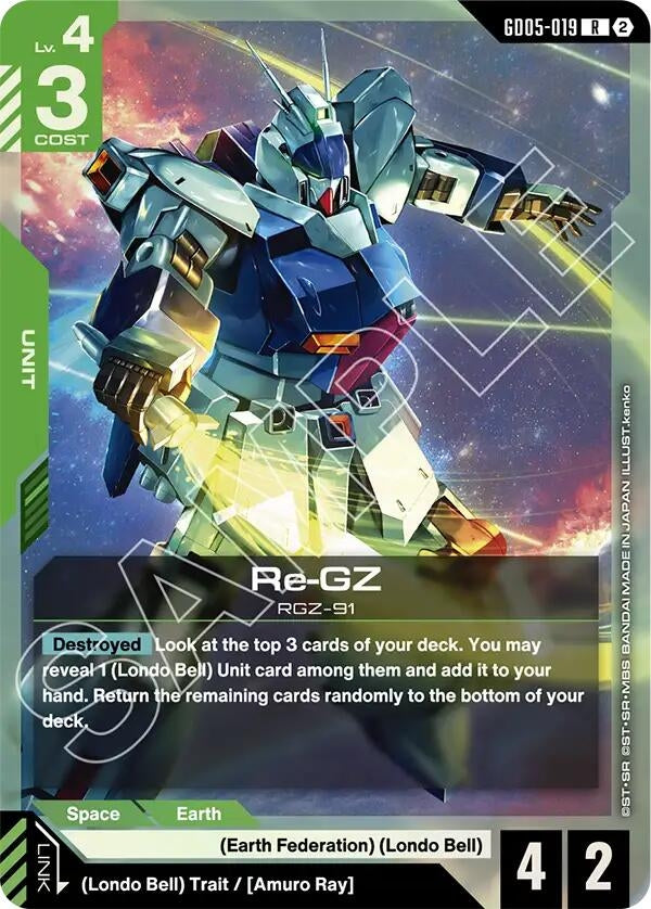 Image for Re-GZ (GD05) - Gundam Card Game