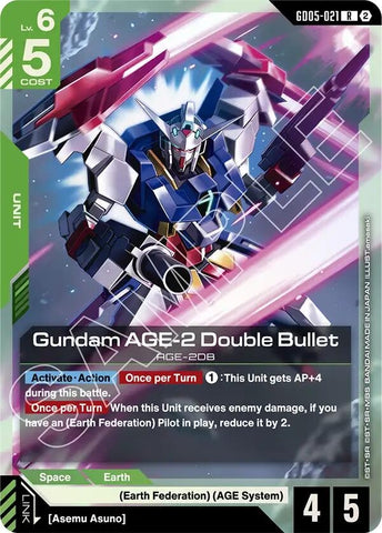 Image for Gundam AGE-2 Double Bullet (GD05) - Gundam Card Game