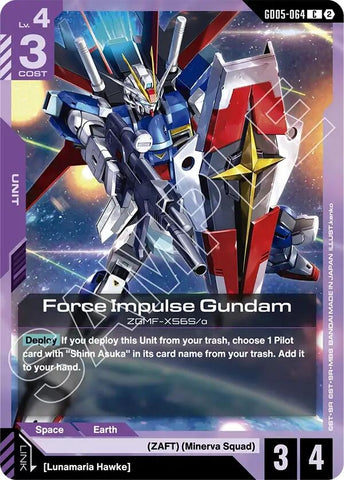 Image for Force Impulse Gundam (GD05-064) (GD05) - Gundam Card Game