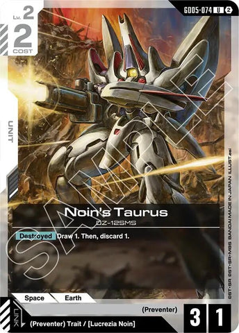 Image for Noin's Taurus (GD05-074) (GD05) - Gundam Card Game