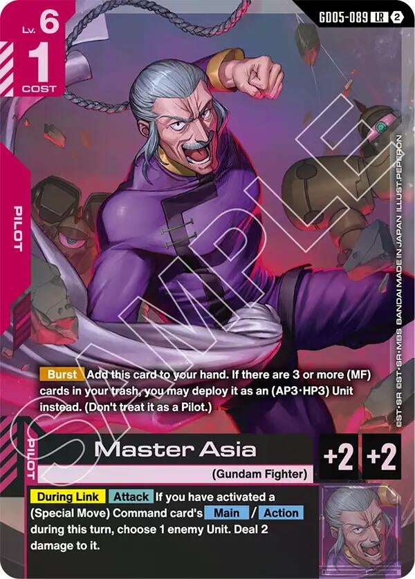 Image for Master Asia (GD05-089) (GD05) - Gundam Card Game