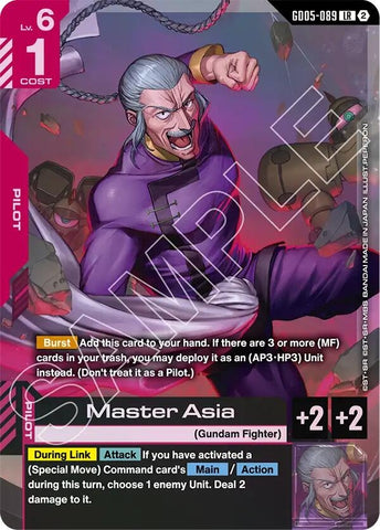 Image for Master Asia (GD05-089) (GD05) - Gundam Card Game