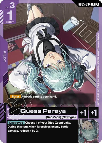 Image for Quess Paraya (GD05-094) (GD05) - Gundam Card Game