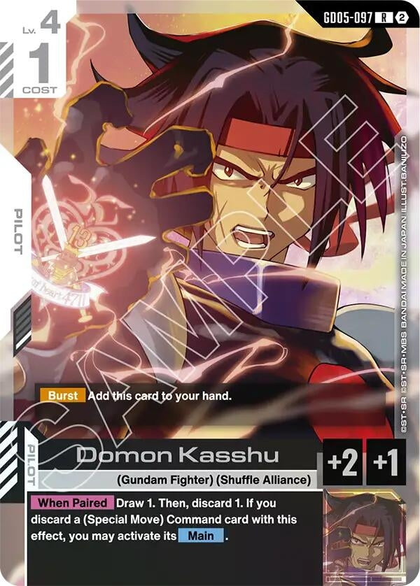 Image for Domon Kasshu (GD05-097) (GD05) - Gundam Card Game