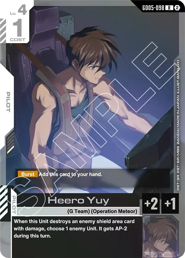 Image for Heero Yuy (GD05-098) (GD05) - Gundam Card Game
