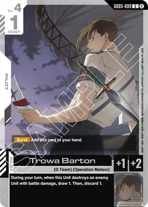 Image for Trowa Barton (GD05-099) (GD05) - Gundam Card Game