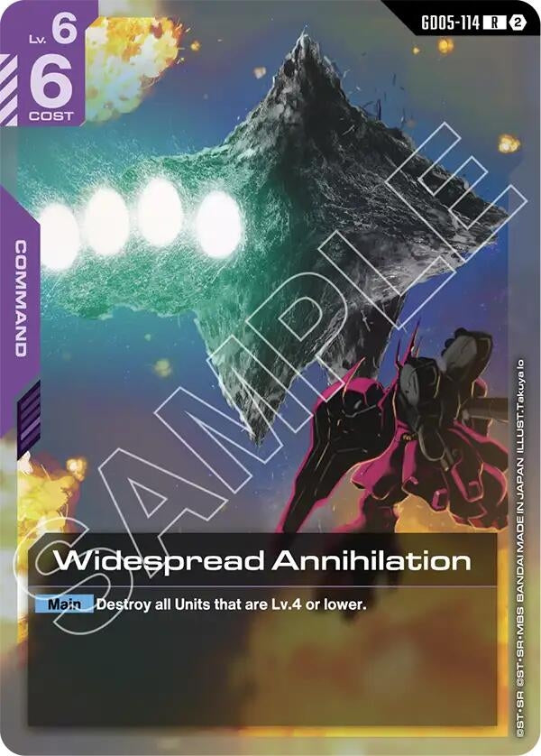 Image for Widespread Annihilation (GD05-114) (GD05) - Gundam Card Game