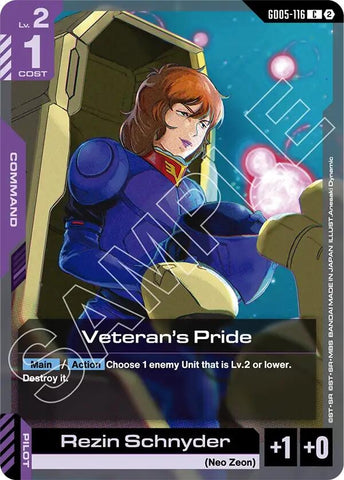 Image for Veteran's Pride (GD05-116) (GD05) - Gundam Card Game