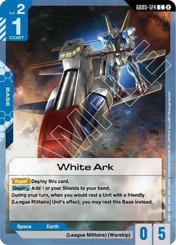 Image for White Ark (GD05-124) (GD05) - Gundam Card Game