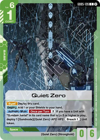Image for Quiet Zero (GD05-126) (GD05) - Gundam Card Game
