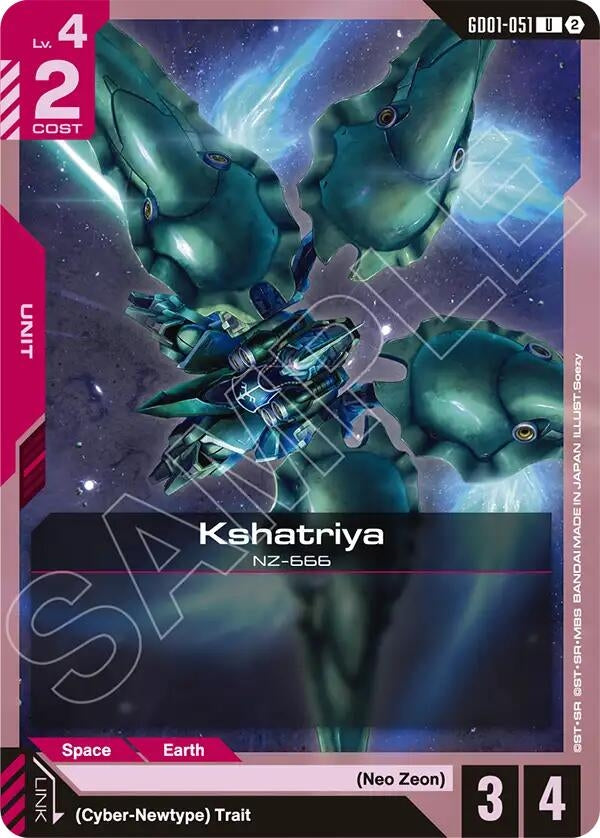Image for Kshatriya (GD01-051) (SC01) - Gundam Card Game