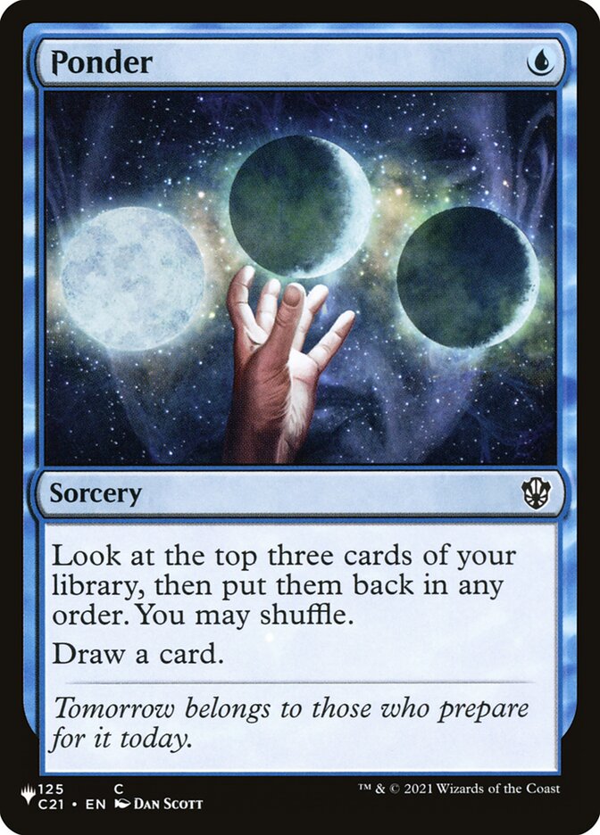 Ponder [Secret Lair : Face je gagne, pile tu perds]